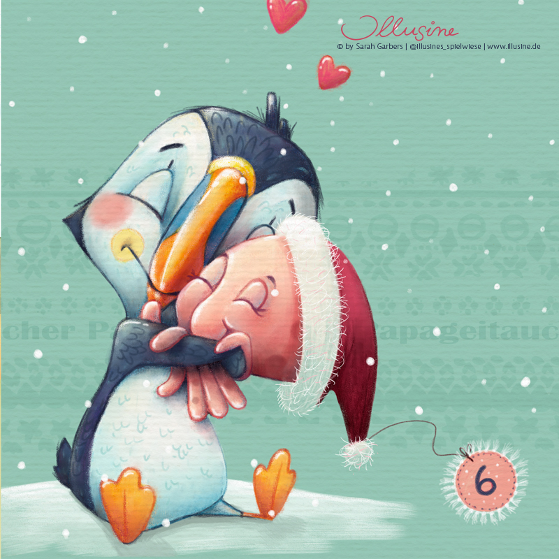 papgeientaucher puffin krake tintenfisch freunde Illustration, Zeichnung, Kinderbuch, Illustratorin; Verlag, copyright sarah garbers 2022 bilderbuch verlag tiere