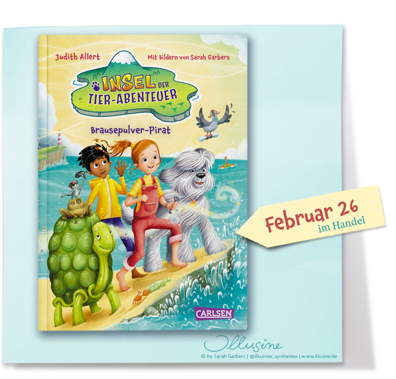 Kinderbuch, Reihe, Insel der Tier-Abenteuer, Kinder, Tiere, lustig, Illustration Sarah Garbers