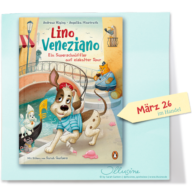 Kinderbuch, Sarah Garbers, Venedig, Hund, Tiere, lustig, spannend, Detektiv