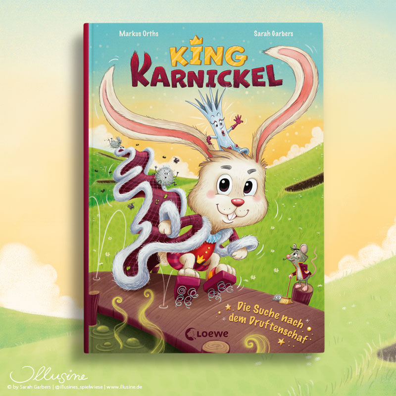King Karnickel,wortgewandtes Vorlesebuch, Crazy Familiy Autor Markus Orths lustige Tiere Karninchen Huhn Fantasie copyright sarah Garbers